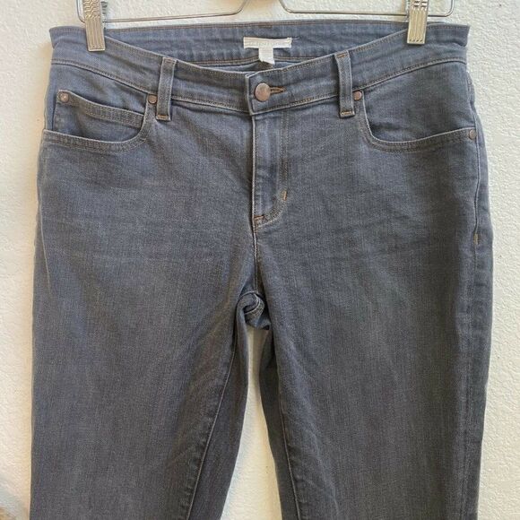 Eileen Fisher Straight Leg Stretch Denim Jeans Womens size 6 - Picture 4 of 7